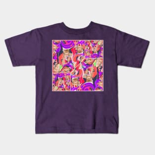 Kitty Swirls Kids T-Shirt